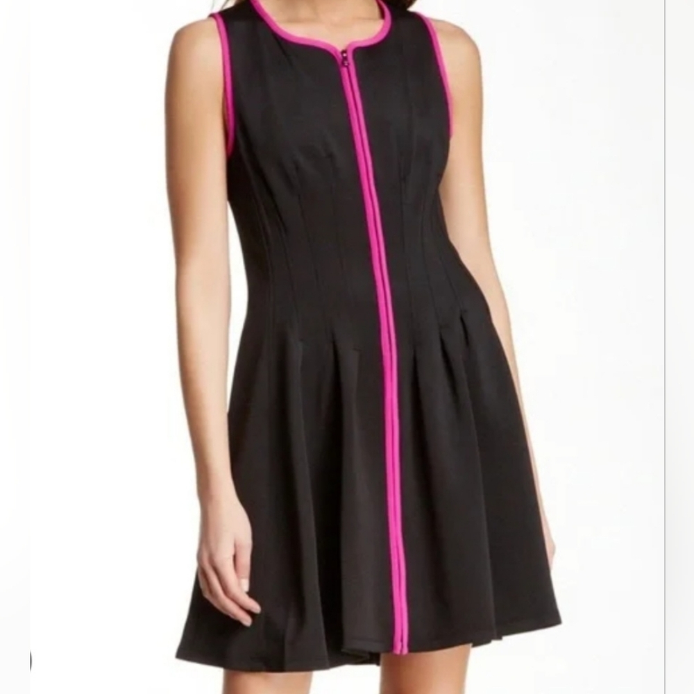 Betsey Johnson Sleeveless Black A Line Dress .8